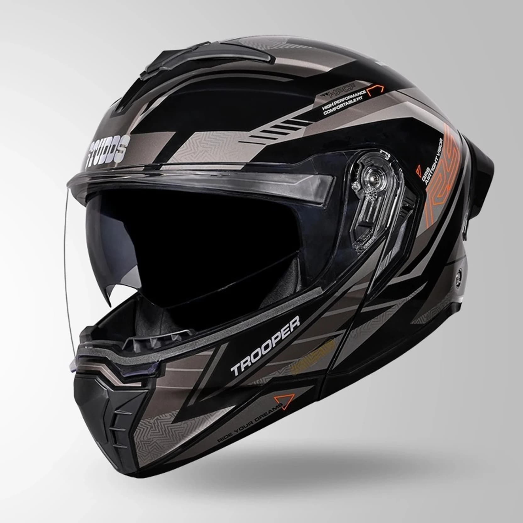 STUDDS - TROOPER RACE - BLACK/GRAY