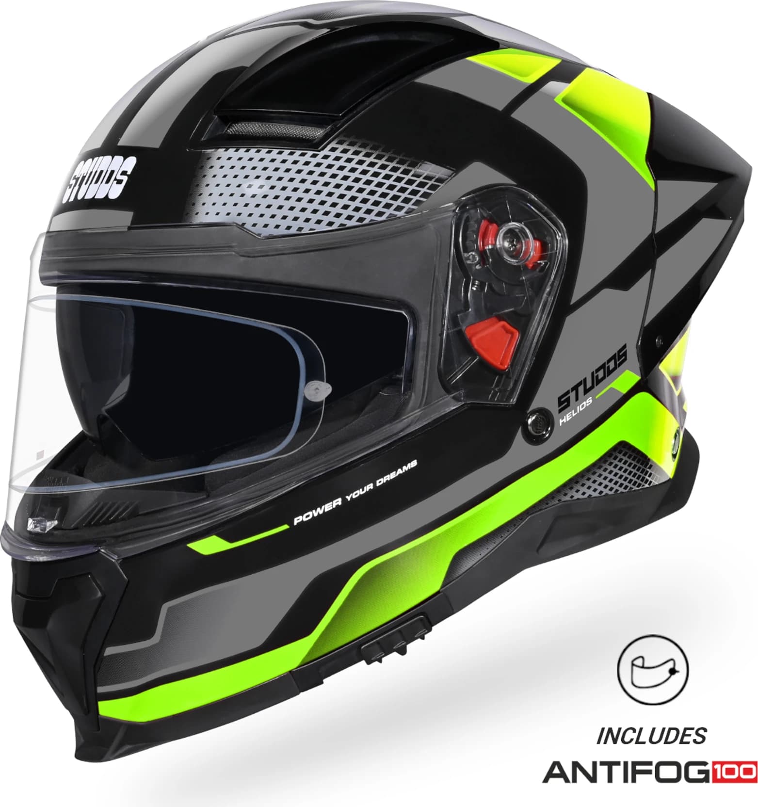 STUDDS - HELIOS - GREEN GLOSS