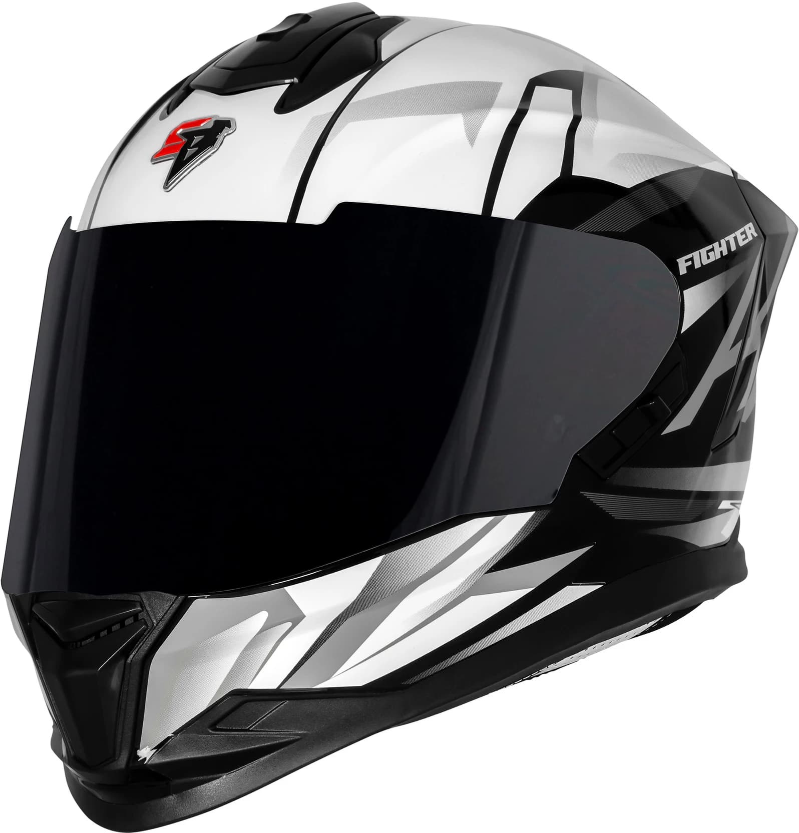 STEELBIRD - FIGHTER - WHITE/BLACK